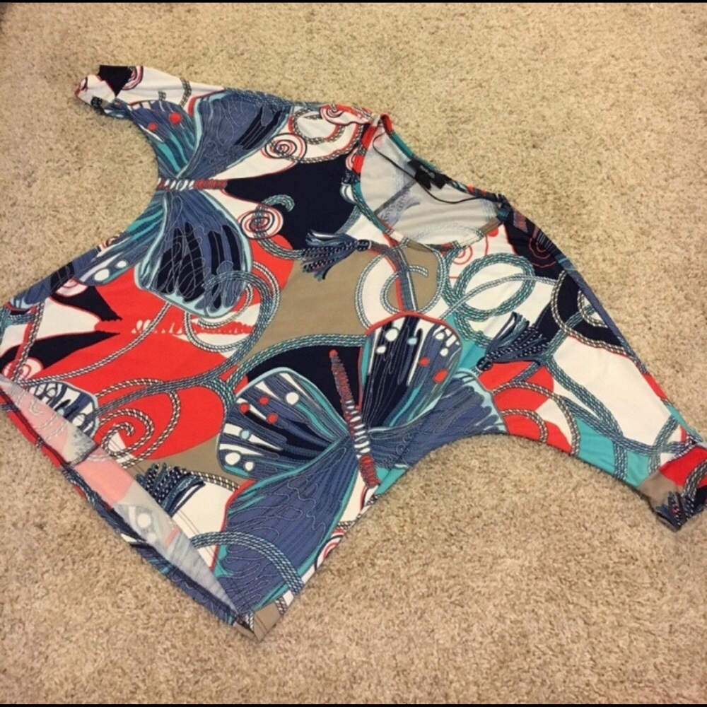 Style & Co Petite Small 3/4 Sleeve Blouse
